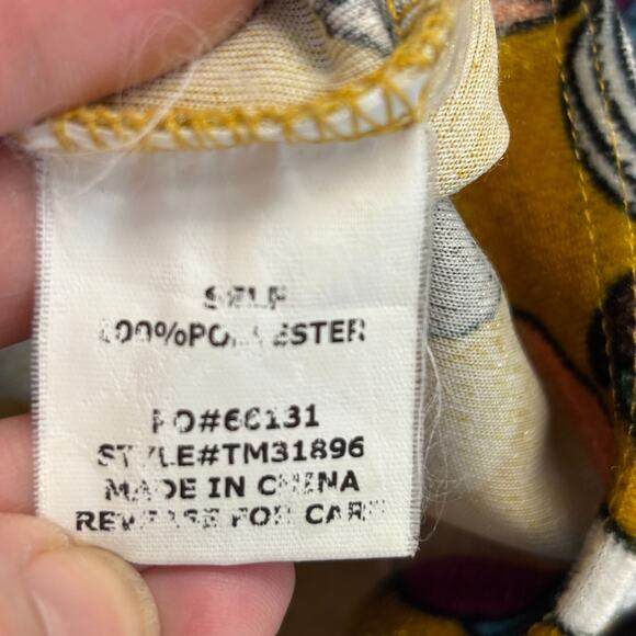 Timing Mustard Floral Crop Top - Picture 5 of 8